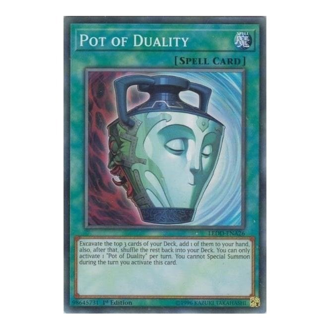 Pot of Duality (Common) : LEDD-ENA26 - Yu-Gi-Oh! Single Card