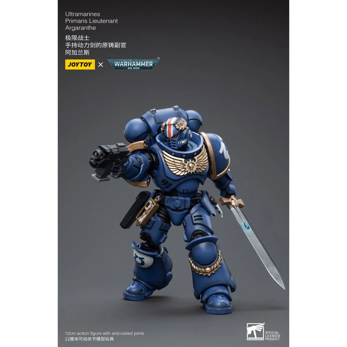 Joy Toy Warhammer 40,000 Ultramarines Primaris Lieutenant Argaranthe 1:18 Scale Action Figure