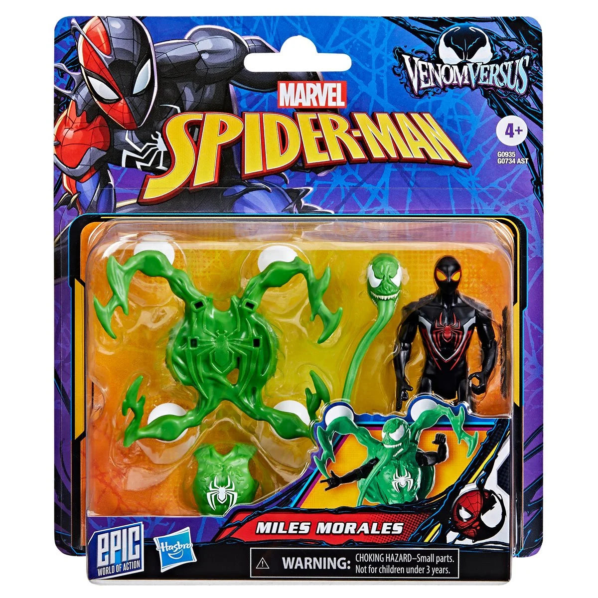 Spider-Man VenomVersus Epic World of Action Miles Morales Deluxe 4-Inch Action Figure