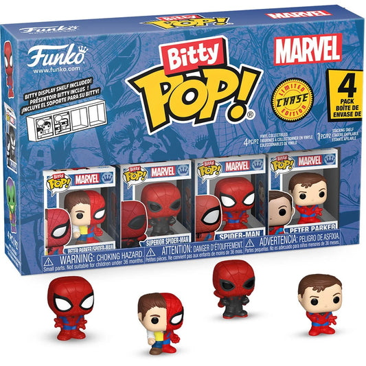 Spider-Man Peter Parker Funko Bitty Pop! Mini-Figure 4-Pack