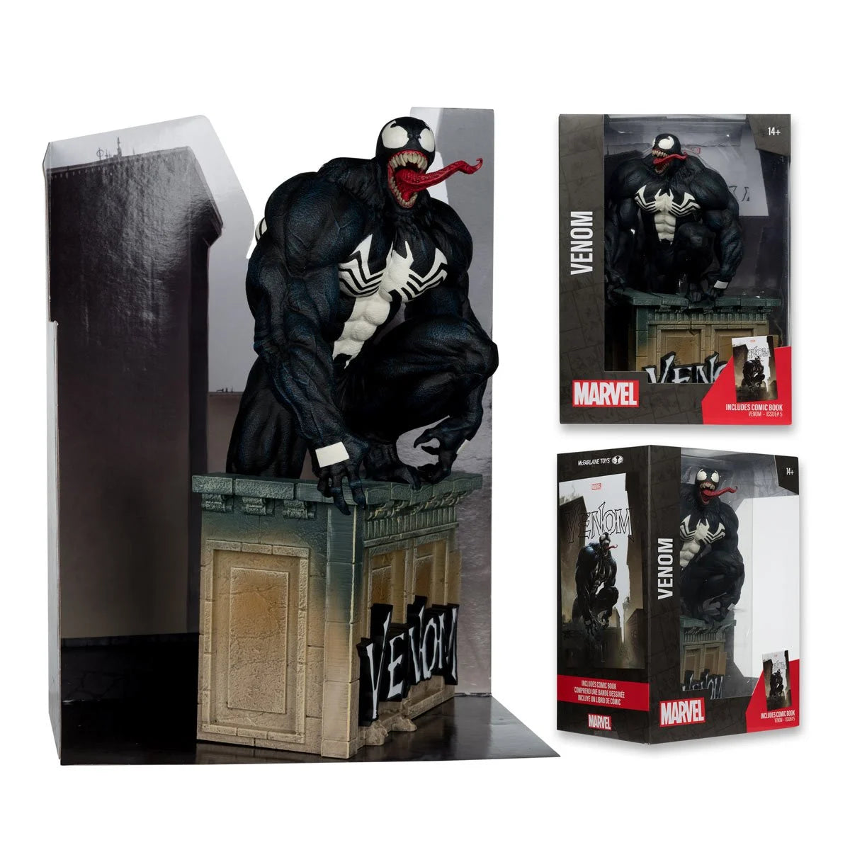 Marvel Wave 4 Venom #5 1:6 Scale Posed Figure with Scene and Comic
