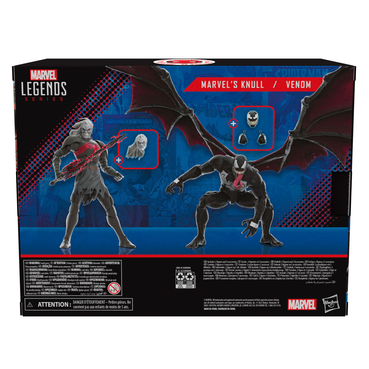 Marvel Legends: 60th Anniversary King in Black Knull and Venom 2-Pack 15cm Action Figures