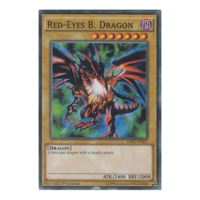 Red-Eyes B. Dragon (Common) : LDK2-ENJ01 - Yu-Gi-Oh! Single Card