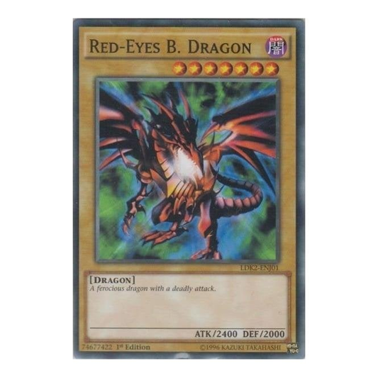 Red-Eyes B. Dragon (Common) : LDK2-ENJ01 - Yu-Gi-Oh! Single Card