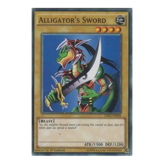 Alligator's Sword (Common) : LDK2-ENJ08 - Yu-Gi-Oh! Single Card