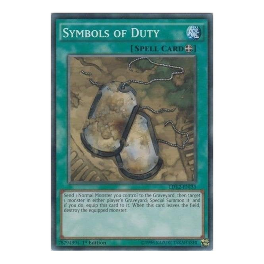 Symbols of Duty (Common) : LDK2-ENJ33 - Yu-Gi-Oh! Single Card