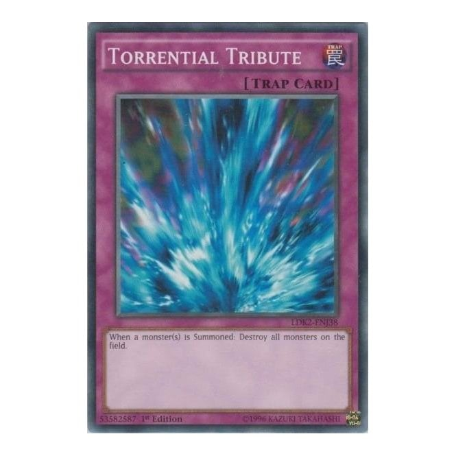 Torrential Tribute (Common) : LDK2-ENJ38 - Yu-Gi-Oh! Single Card