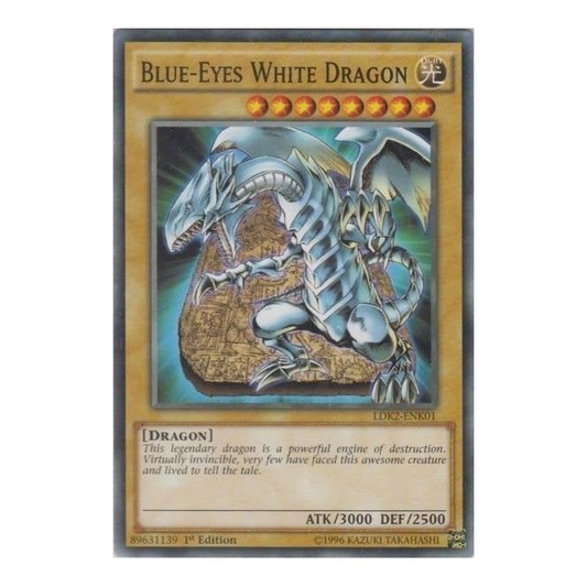 Blue-Eyes White Dragon (Tablet Artwork) (Common) : LDK2-ENK01 - Yu-Gi-Oh! Single Card