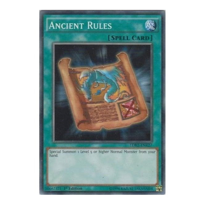 Ancient Rules (Common) : LDK2-ENK27 - Yu-Gi-Oh! Single Card