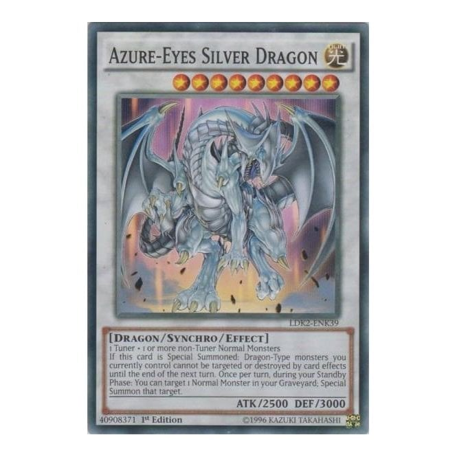 Azure-Eyes Silver Dragon (Common) : LDK2-ENK39 - Yu-Gi-Oh! Single Card