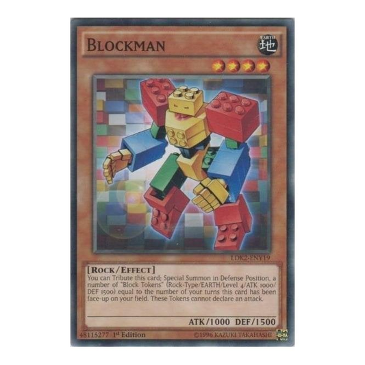 Blockman (Common) : LDK2-ENY19 - Yu-Gi-Oh! Single Card