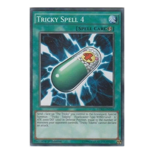 Tricky Spell 4 (Common) : LDK2-ENY26 - Yu-Gi-Oh! Single Card