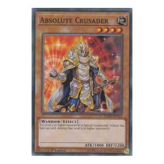 Absolute Crusader (Common) : LEDD-ENA13 - Yu-Gi-Oh! Single Card