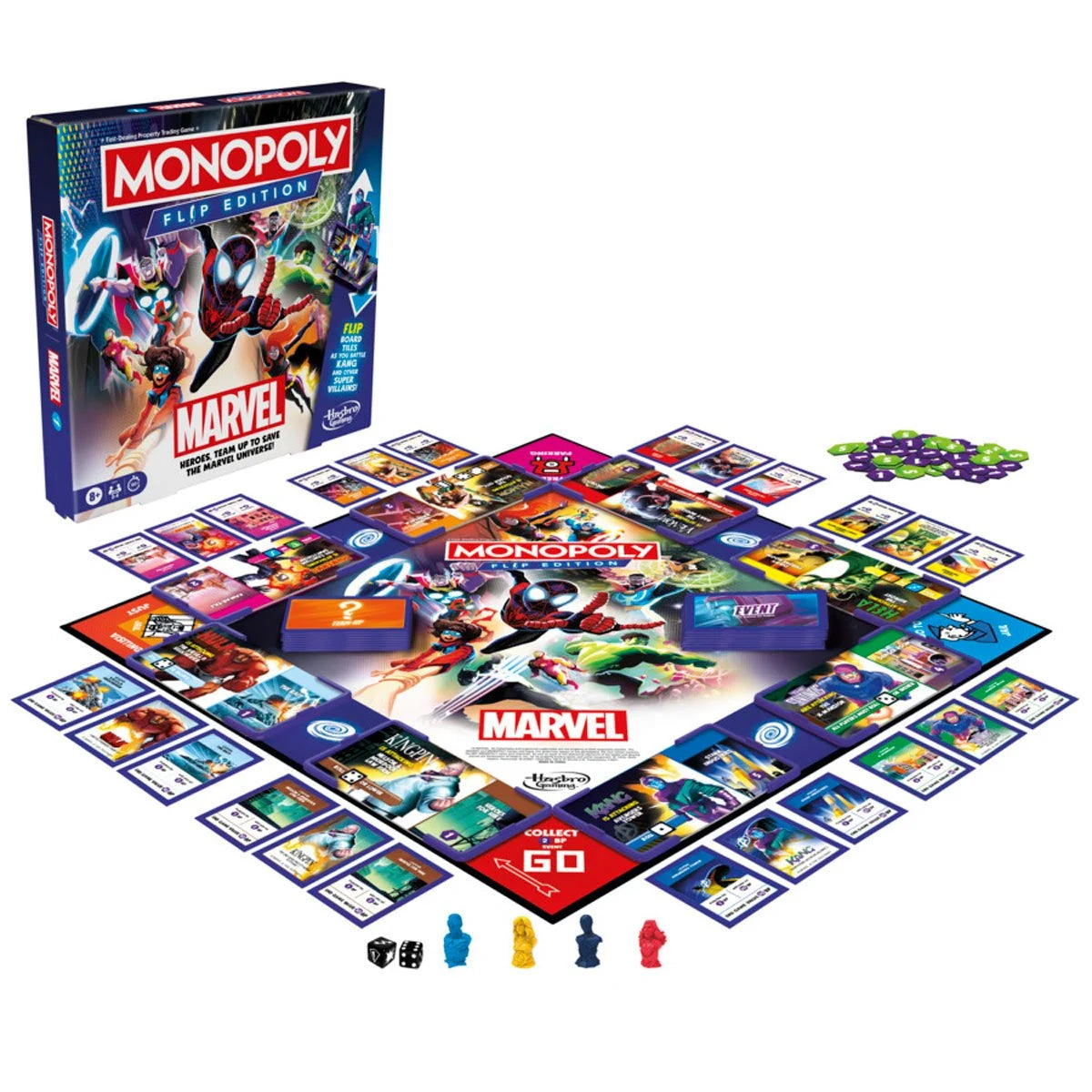 Marvel Monopoly Flip Edition Board Game
