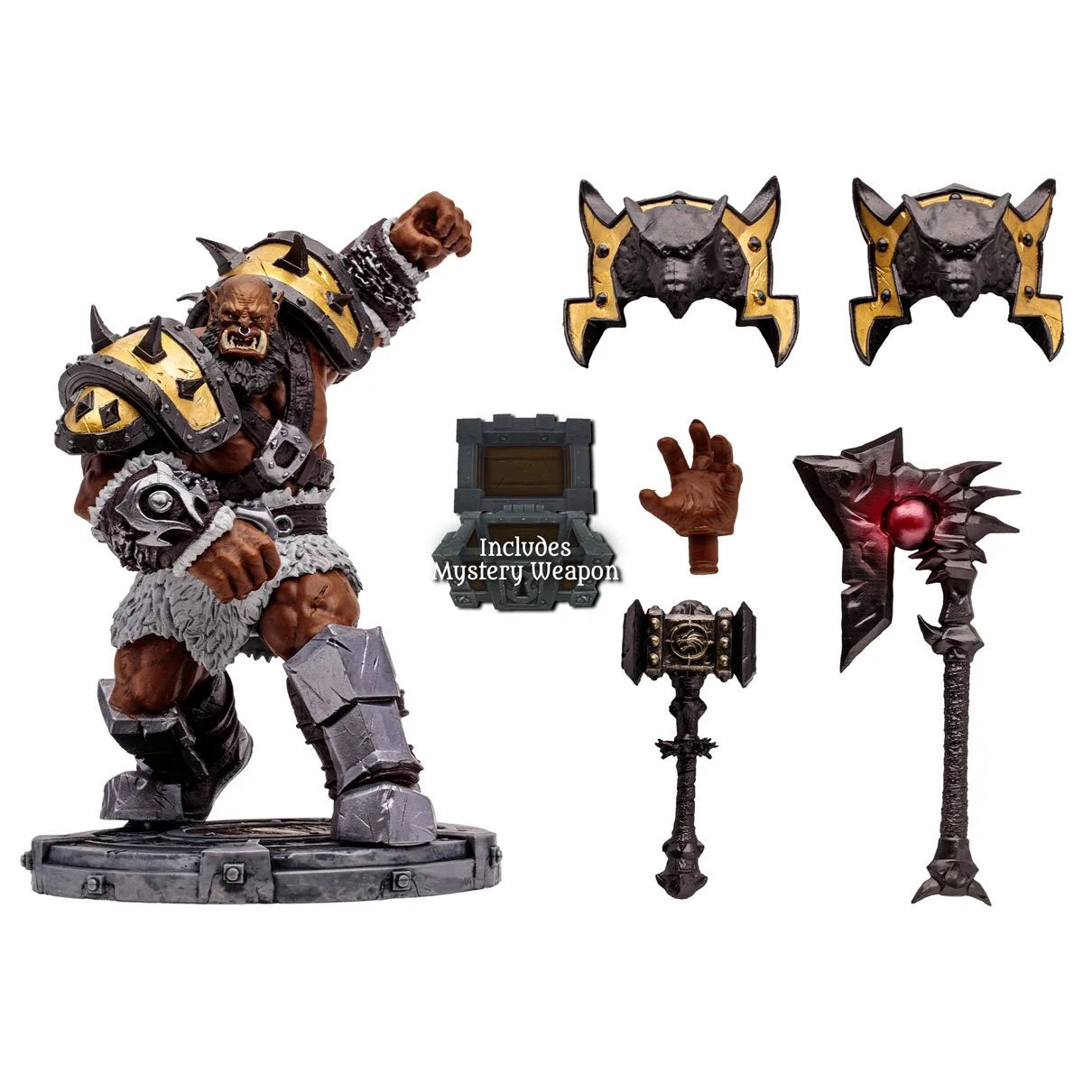 World of Warcraft Wave 1 Orc Shaman Warrior Epic 1:12 Scale Posed Figure