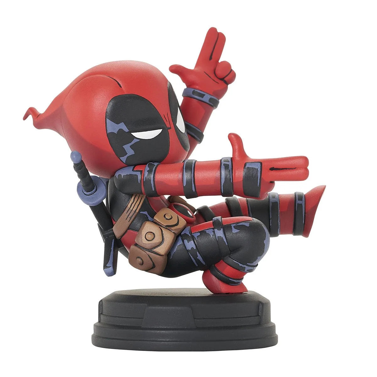 Marvel Animated Style Deadpool Finger Guns Resin Statue